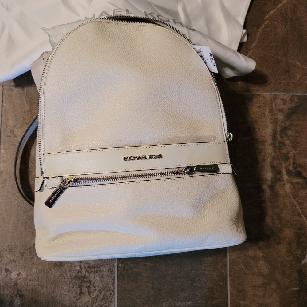 NWT Micheal Kors white Backpack